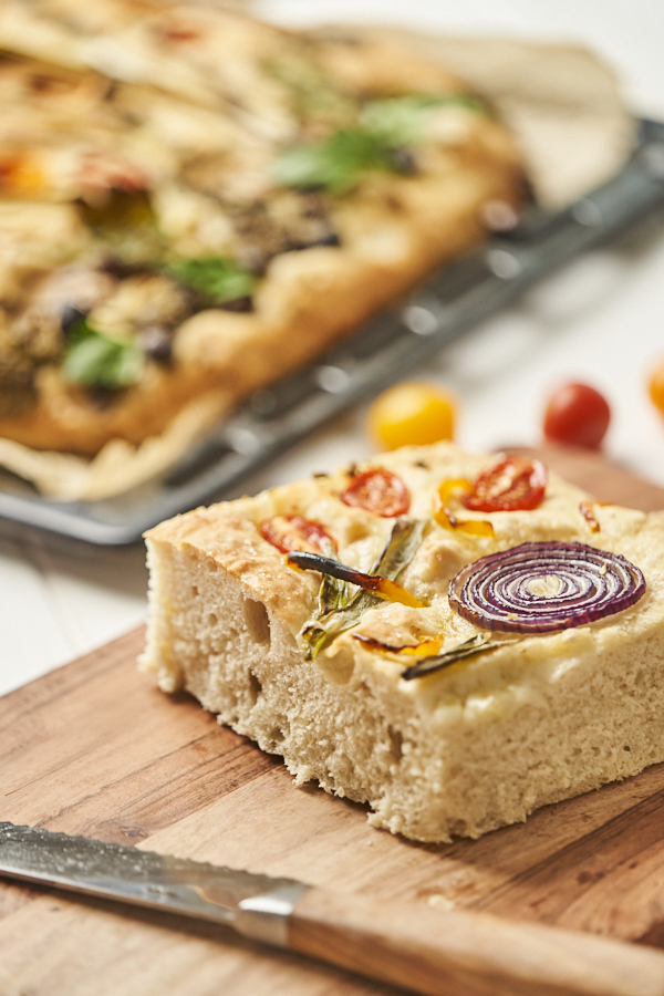 Garden Focaccia Anschnitt