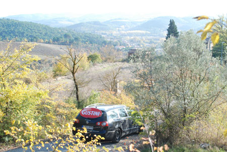 gustini_toskana Mit dem Gustini-Mobil auf dem Weg zu Marco Calamai