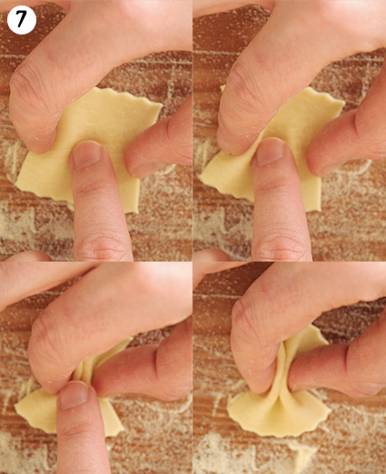 Farfalle falten