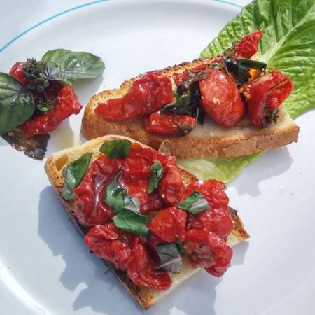 Bruschetta alle Pomodori essiccati al Sole 