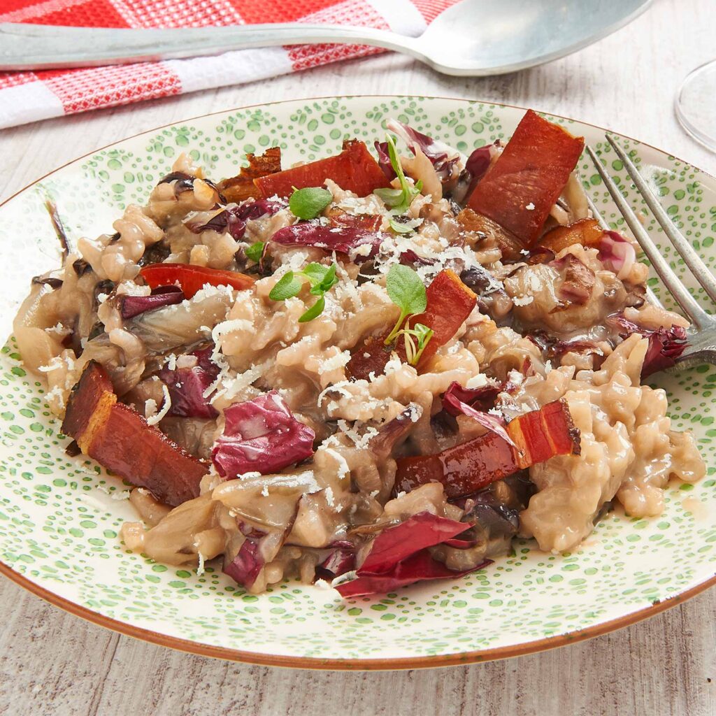 Radicchio Risotto OriginalRezept aus Italien Gustinis Feinkost Blog