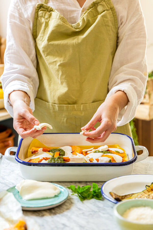 Vegetarische Lasagne mit Pesto - Gustinis Feinkost Blog
