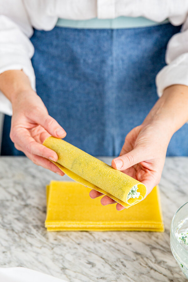 Lasagneplatten für Cannelloni verwenden