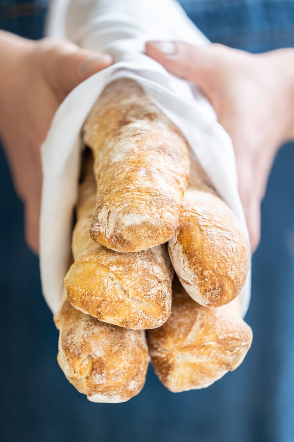 Frisch gebackenes Ciabatta