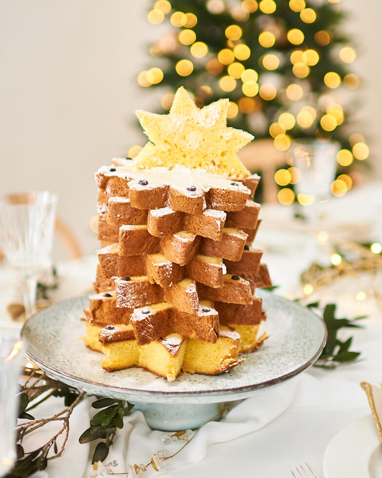 Tolles Weihnachtsrezept: Pandoro Stern