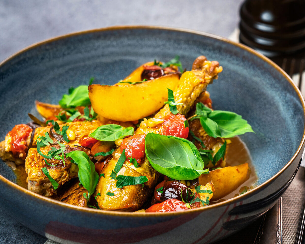 Pollo alla Ligure -Ligurisches Huhn