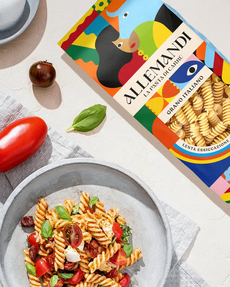 Fusilli - Premiumpasta Fusilli - Premiumpasta – ansprechend in Szene gesetzt