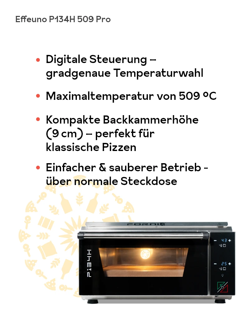Effeuno P134H 509 Easy Pro – mit passenden Accessoires arrangiert