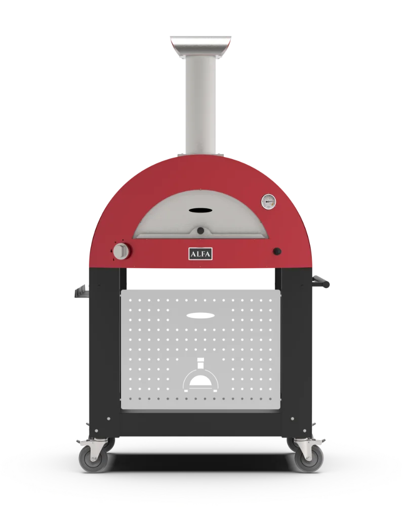 Alfa Forni - Unterbau für Moderno 2 Pizze Alfa Forni - Unterbau für Moderno 2 Pizze – aufgestellt zur Veranschaulichung der Funktion