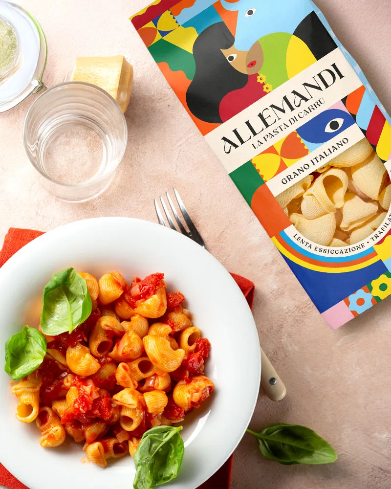 Conchiglioni  -Muschelnudeln Conchiglioni  -Muschelnudeln – ansprechend in Szene gesetzt