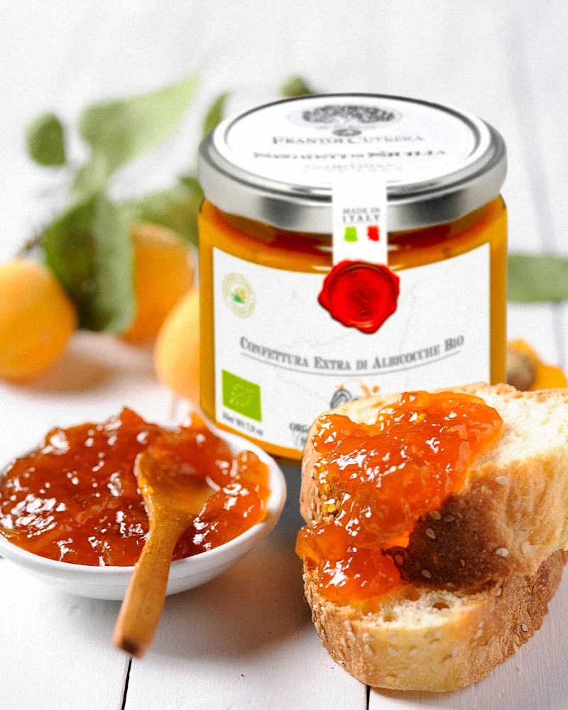 Aprikosenkonfitüre - aus Sizilien, Bio Aprikosenkonfitüre - aus Sizilien, Bio