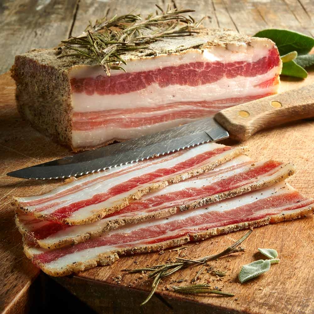 Pancetta mit Toskana-Kräutern - am Stück