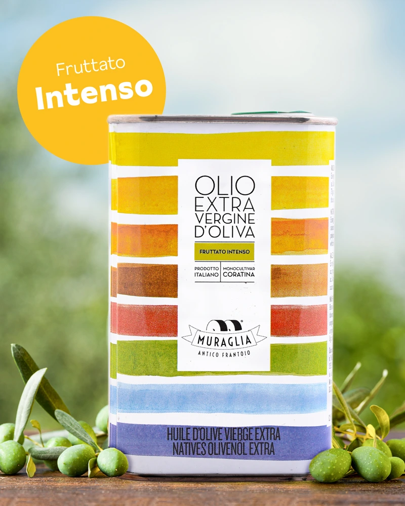 Muraglia Kanister - intensiv fruchtiges Olivenöl Muraglia Kanister - intensiv fruchtiges Olivenöl – mit hochwertiger Textur und Farbe