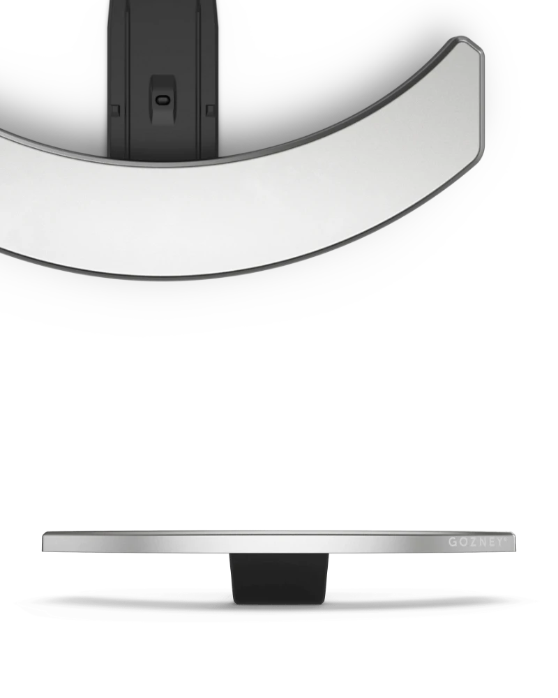 Gozney – Frontablage für Arc XL – in bunter Keramikflasche präsentiert