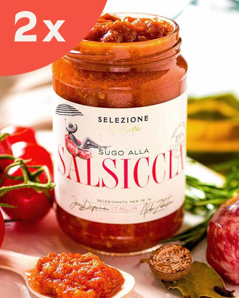 Tomatensoße mit Salsiccia - 2er Sparset Tomatensoße mit Salsiccia - 2er Sparset