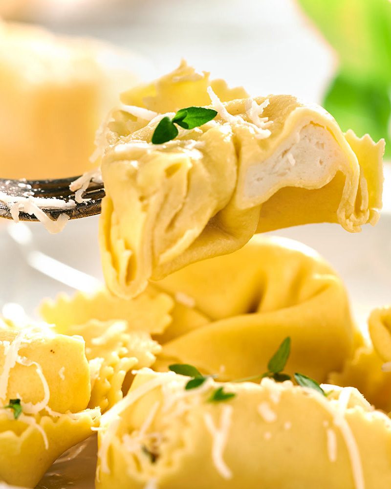 Tortelli mit original Gardasee-Käse Tortelli mit original Gardasee-Käse