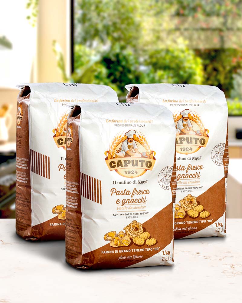 Pastamehl Pasta Fresca - Sparset 3x1kg – ansprechend in Szene gesetzt