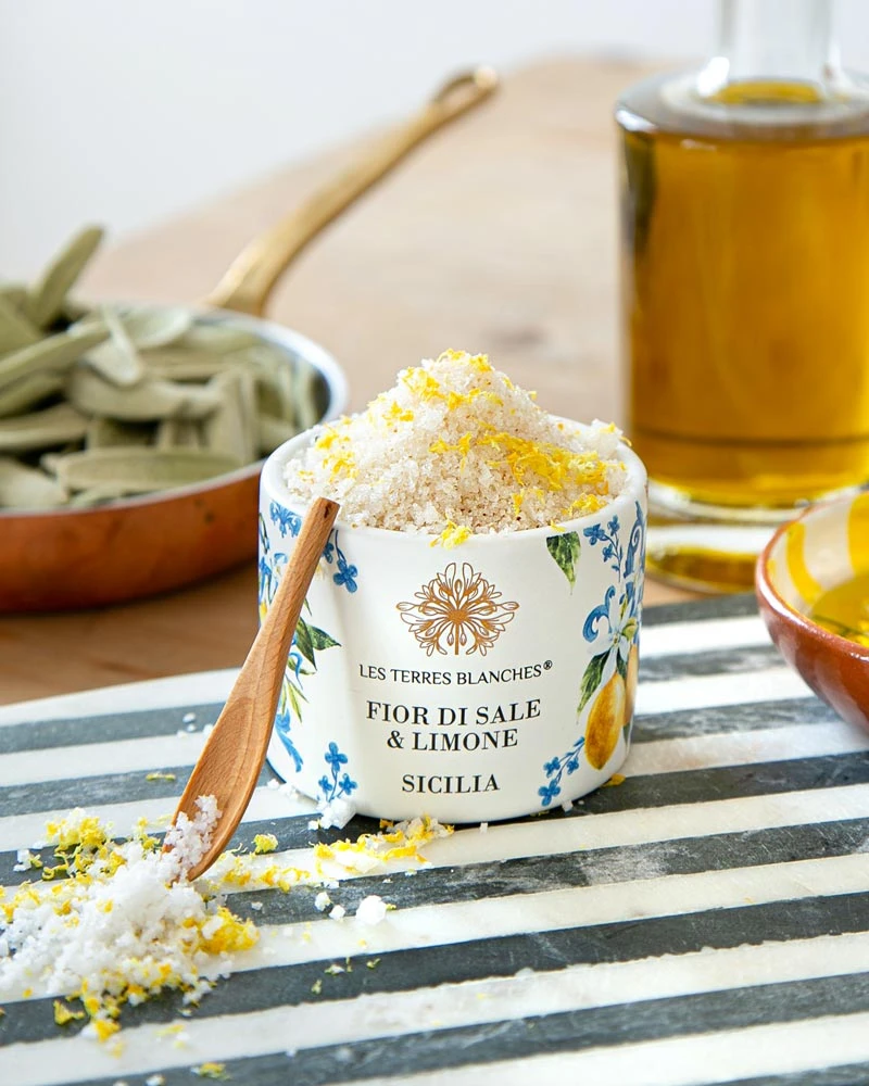 Fleur de Sel - mit Zitrone Fleur de Sel - mit Zitrone – ansprechend in Szene gesetzt