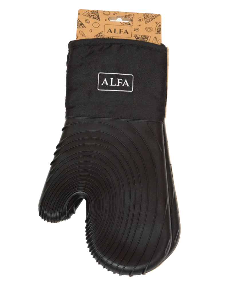 Alfa Forni - Ofenhandschuhe aus Silikon – mit passenden Accessoires arrangiert