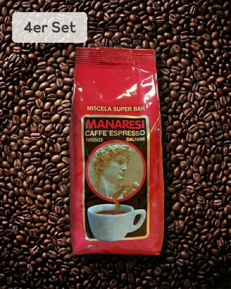Sparset Espresso Rosso, ganze Bohnen - 4 x 1 kg