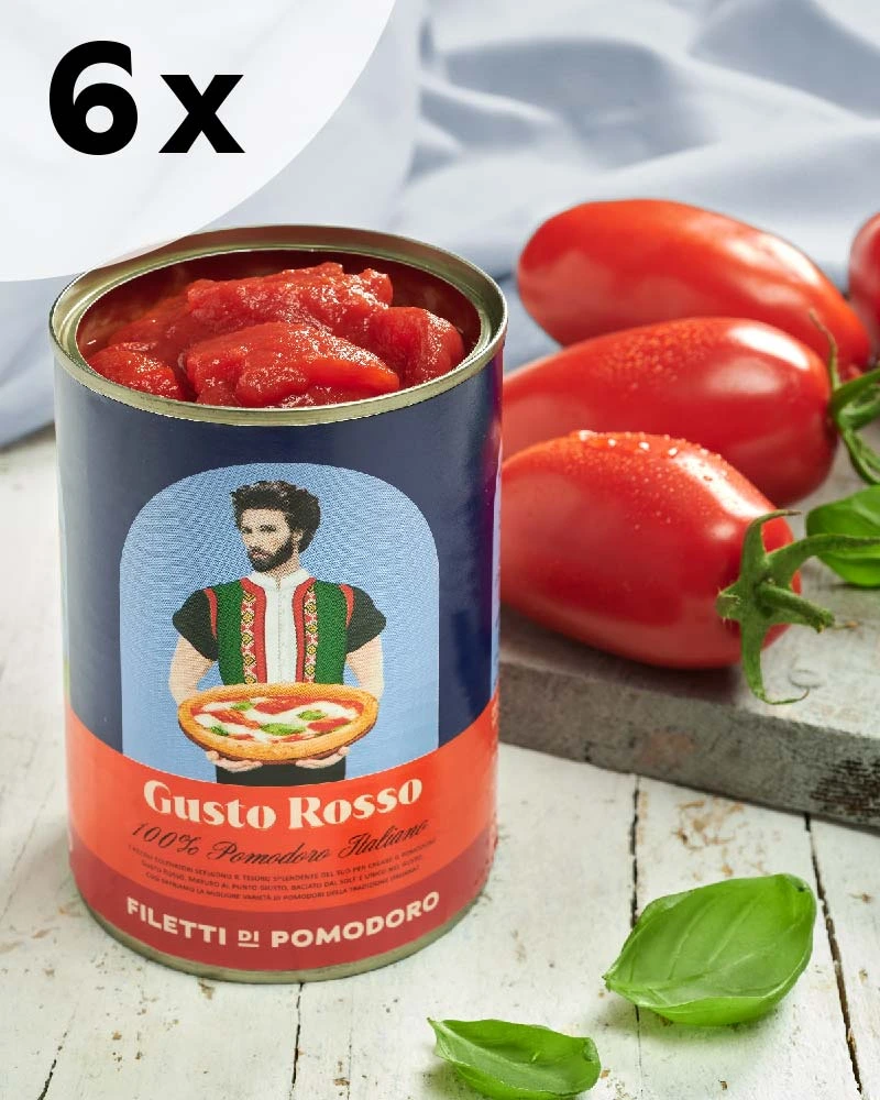 Tomatenfilets für Pizza - 6er Set