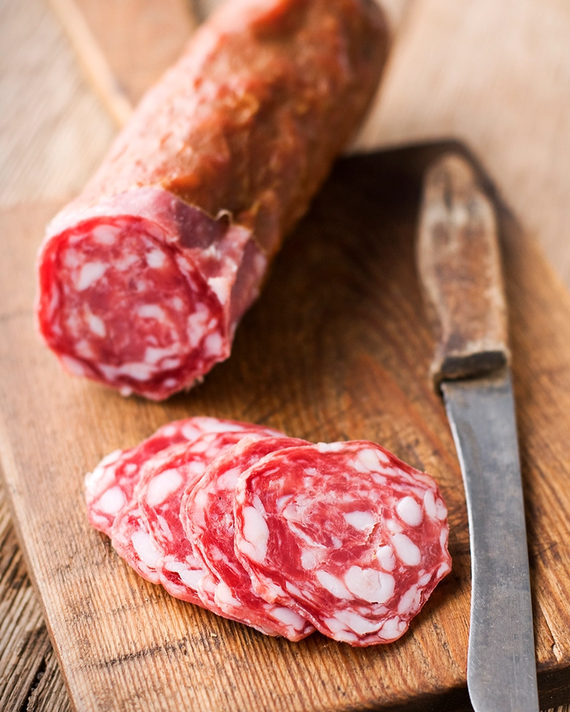 Strolghino - Salami vom Edelschinken Strolghino - Salami vom Edelschinken – ansprechend in Szene gesetzt