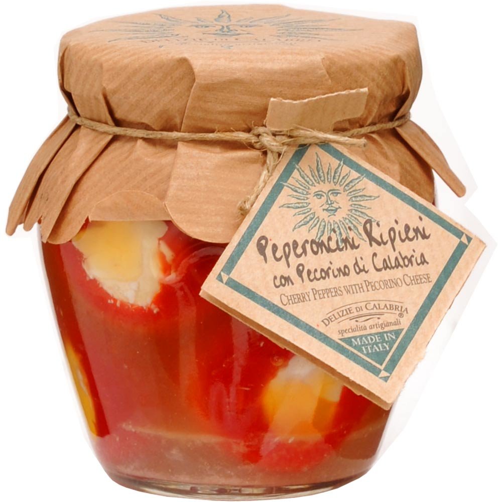 Peperoncini con Pecorino – mit Gläsern ergänzt