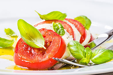 Insalata Caprese mit Mozzarella di bufala